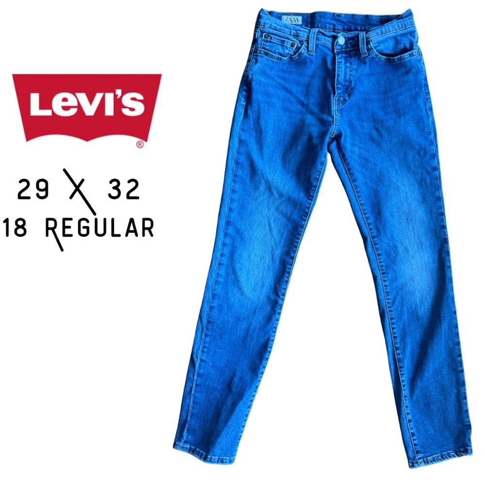 Men’s 511 Slim Fit Straight Leg Levi’s Medium Wash Blue Jeans 29 X 32 EUC